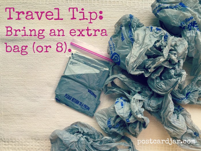 Travel Tip: Bring an Extra Bag or Eight