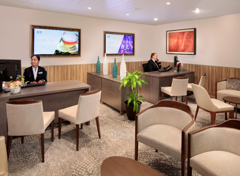 Concierge desk Celebrity Cruises Captain's Club