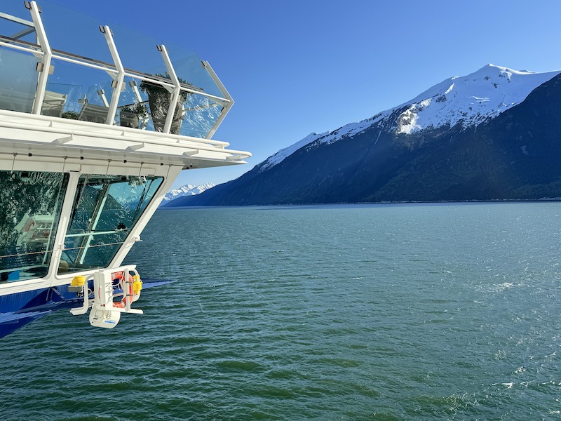 bridge on the celebrity edge in alaska Postcard Jar Friends Cruise 