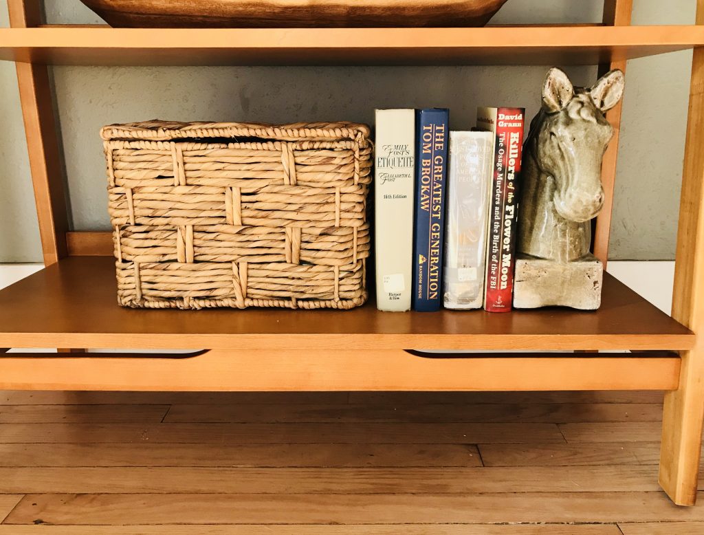 Pawhuska house shelves