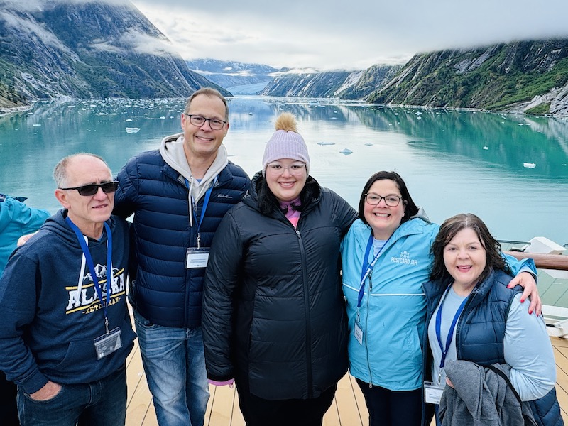 Postcard Jar on Celebrity Edge at Dawes Glacier