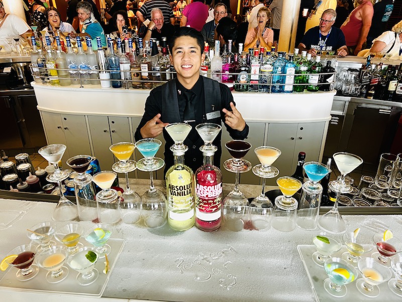 Flair bartender Mark Celebrity Reflection