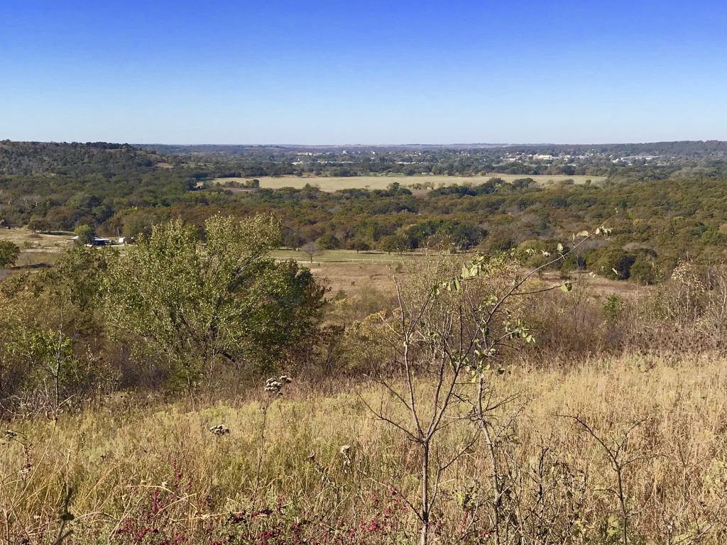 Lookout Mountain view toward Pawhuska, Oklahoma