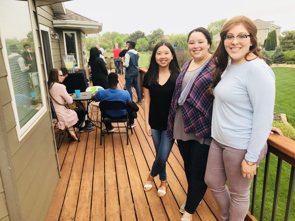 We had a going away party for Meghan and many of her friends, including Amy and Dulce stopped by. 