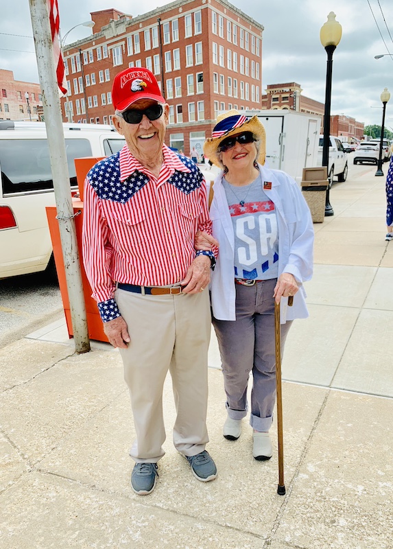 Parade watchers in Pawhuska on the Fourth