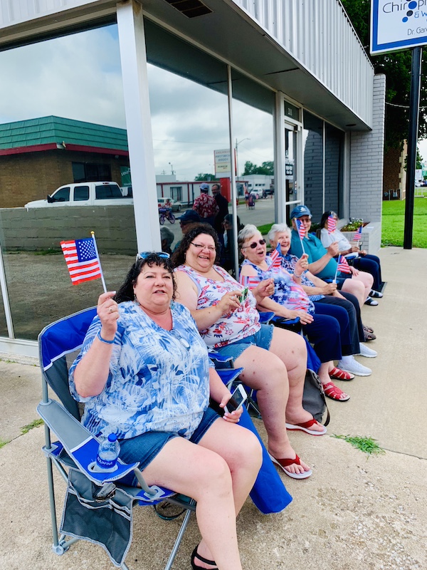 Parade watchers in Pawhuska