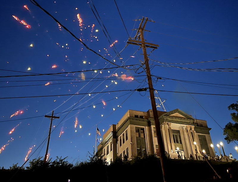 Fourth of July fireworks in Pawhuska