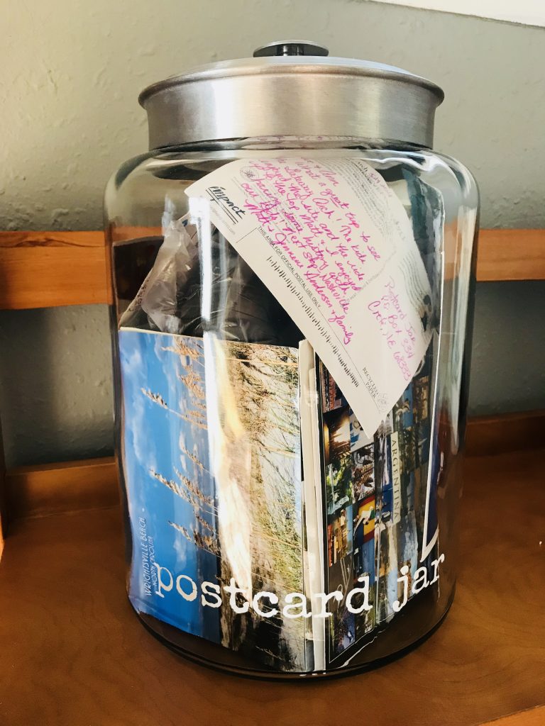 Pawhuska house postcard jar