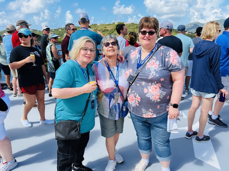 Postcard Jar Friends Cruise sail in at st. thomas