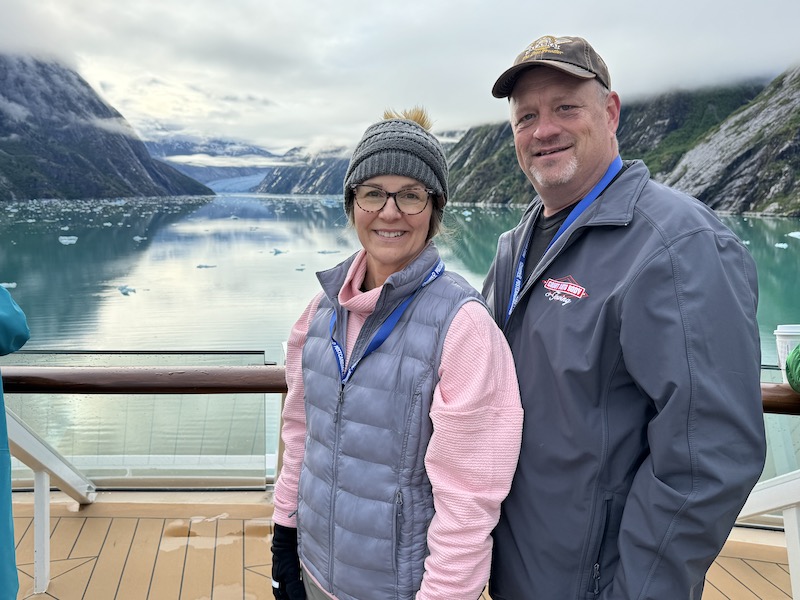 sharry and dan henning on the postcard jar friends cruise to alaska