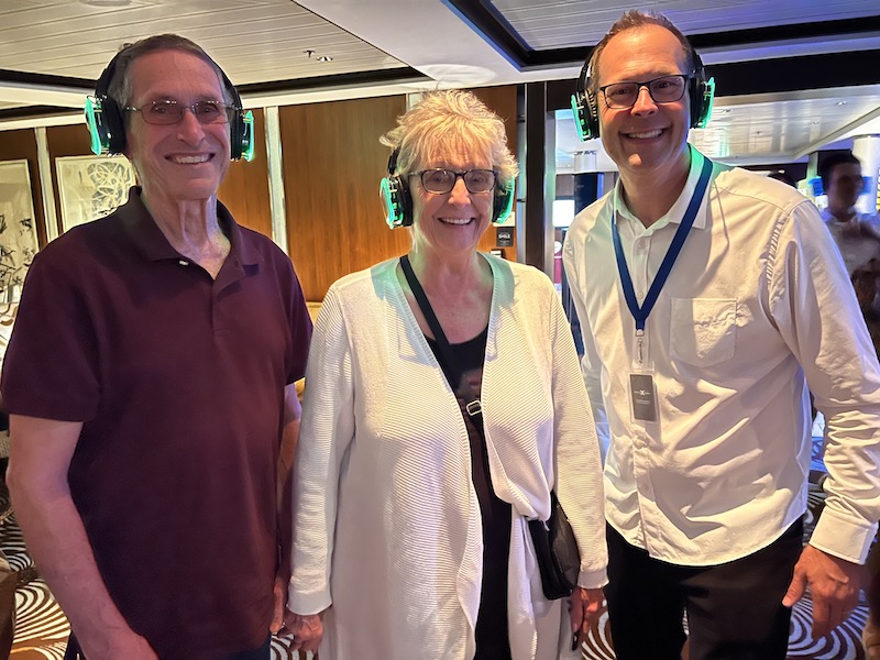 Silent disco on Celebrity Reflection