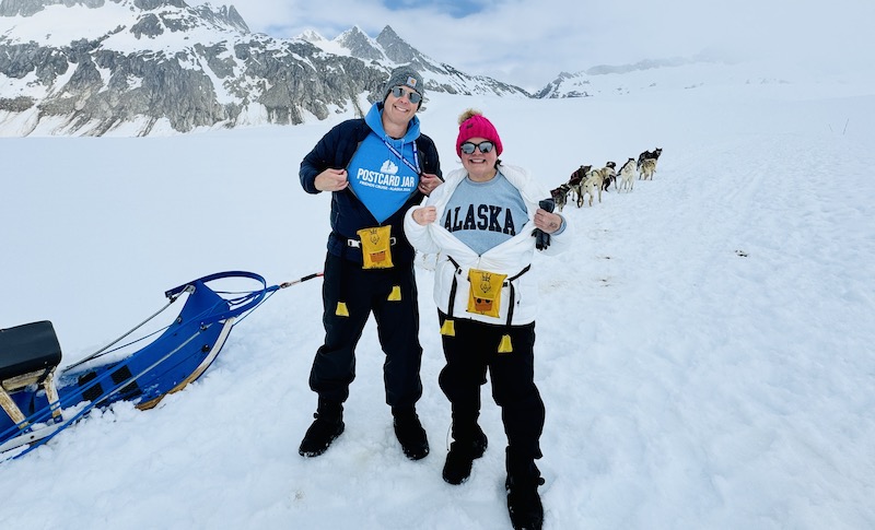 sled dogs in alaska