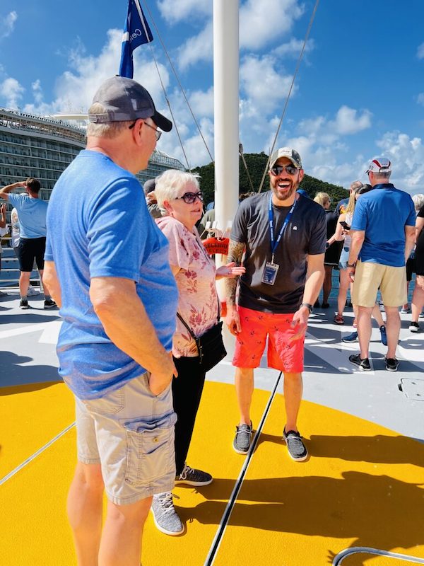 St Thomas helipad sail-in