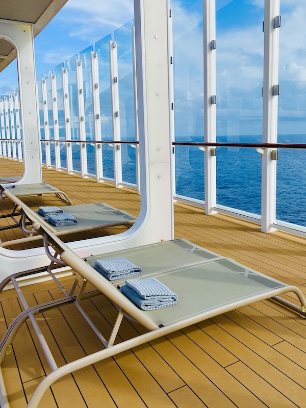 empty chairs on celebrity edge