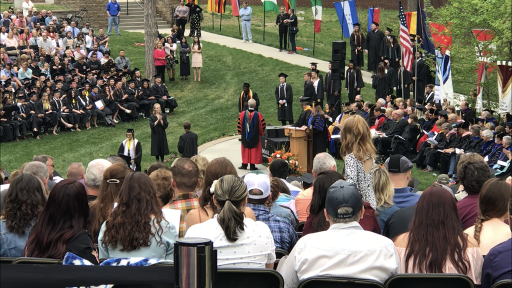 2018 commencement at Doane University in Crete, Nebraska. 