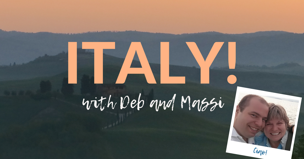 We’ve been invited to tour Italy with Deb and Massi the Driver and we can’t wait!