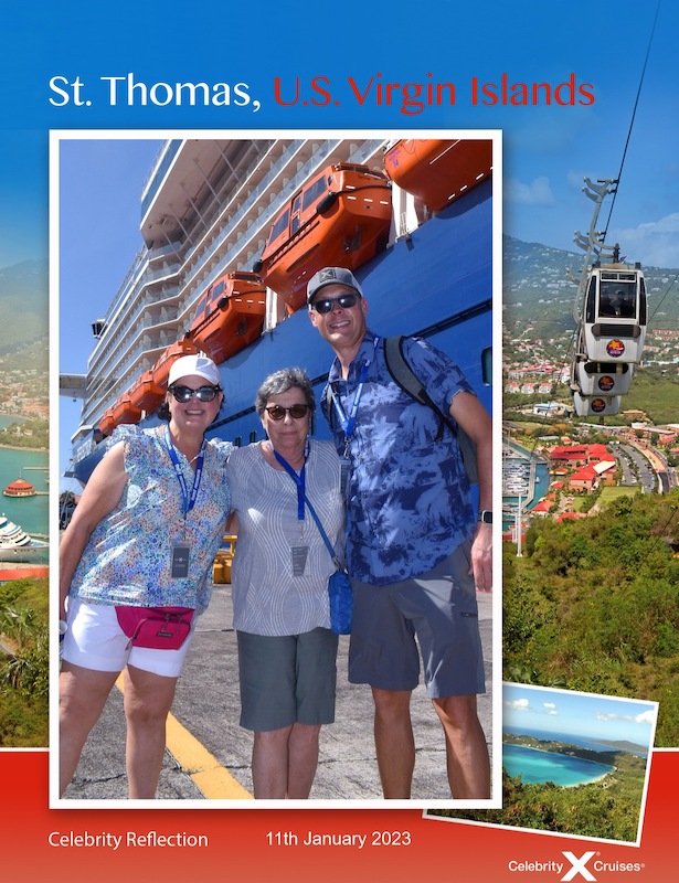 Port of call St. Thomas Postcard Jar Friends Cruise